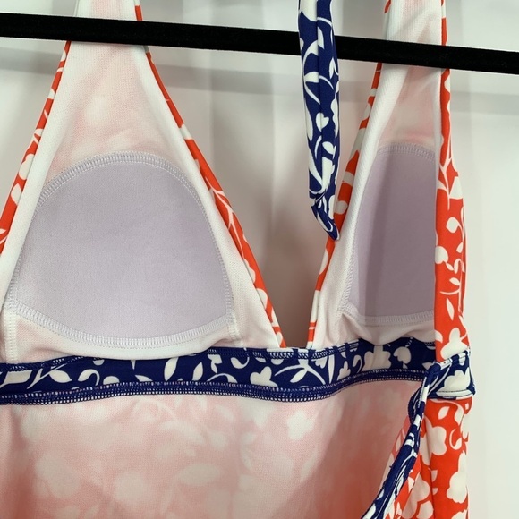 BODEN Positano Tankini Swim Top Halter Swimsuit 6 Floral Vine Print S0003 Women - Picture 6 of 9